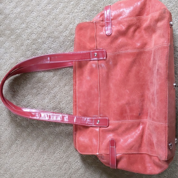 Tommy & Kate Red Leather Bag, - Picture 6 of 14